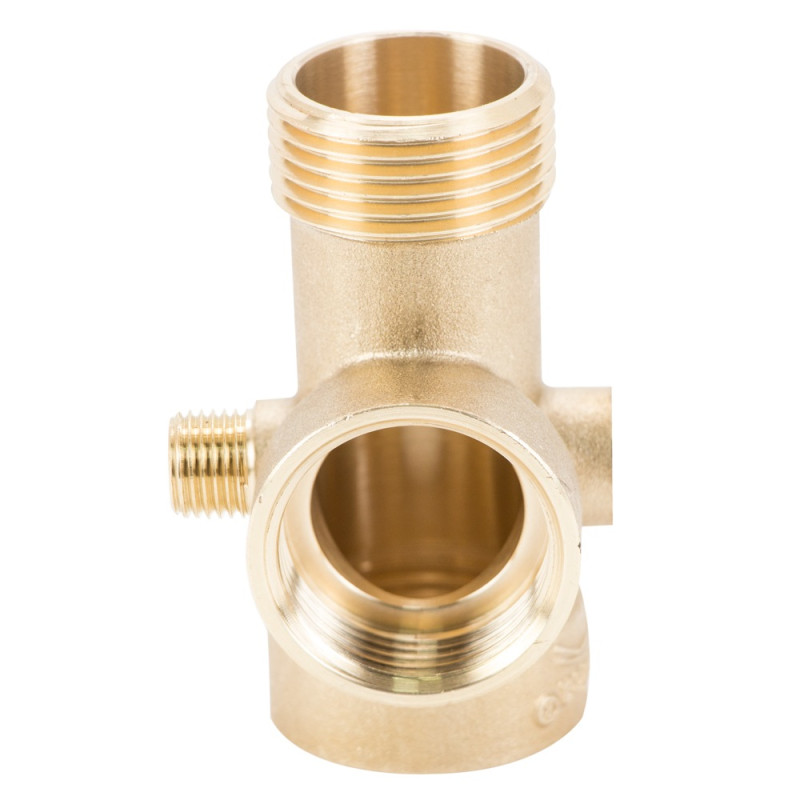 Aquatica З'єднувач п'яти вивідний 80мм 1"м×1"F×1"F×1/4"M×1/4" F∠180° (779599)