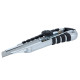 SIGMA Нож строительный (корпусметалл/резина) лезвие 18мм винтовой замок (8211051)