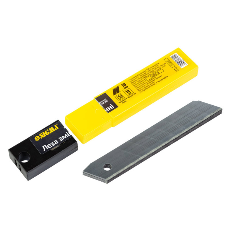 SIGMA Лезвия переменные (прямые) 18мм 10шт (8218101)