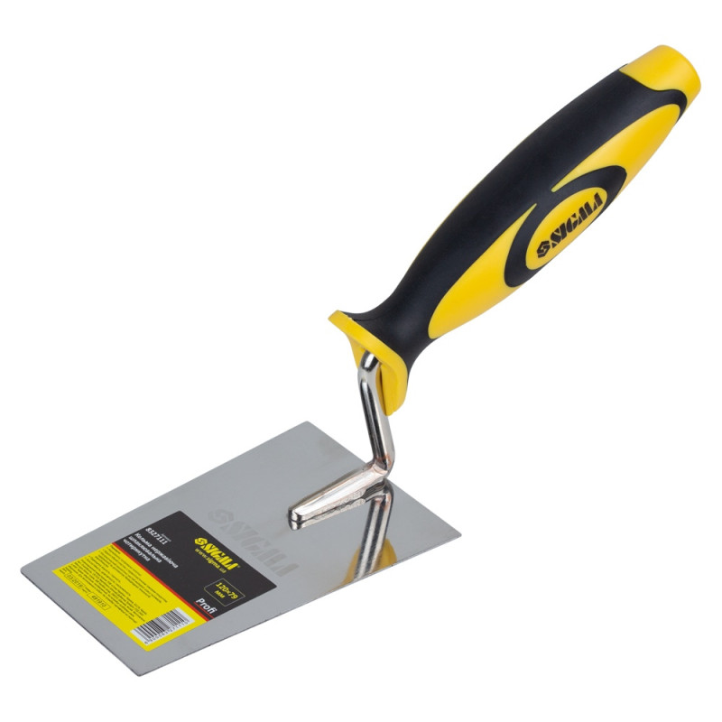 SIGMA Мастерок нержавеющий шпаклевочный четырехугольный Profi 120×79мм (8327111)