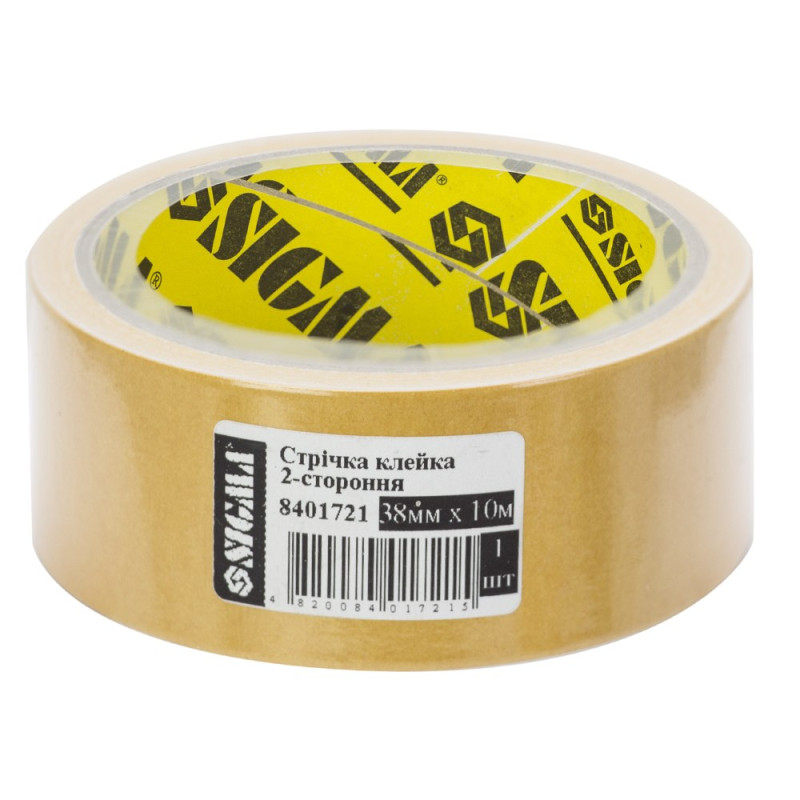 SIGMA Скотч 2-х сторонний на полипропиленовой основе 38мм×10м (8401721) (42 шт)