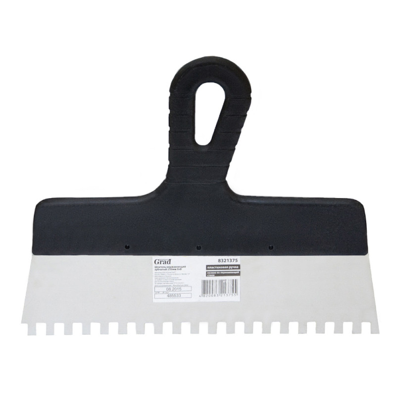 Grad Шпатель зубчатый (нержавеющий) 250мм 8×8мм (8321375)