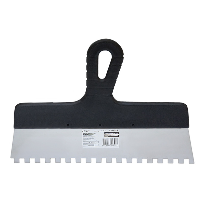 Grad Шпатель зубчатый (нержавеющий) 300мм 8×8мм (8321395)