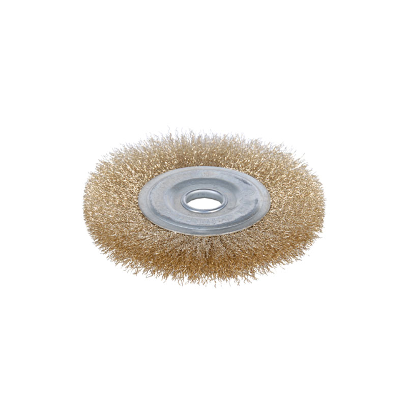 SIGMA Щетка проволочная дисковидная Ø125мм Ø22.2мм (латунированная) (9012121)