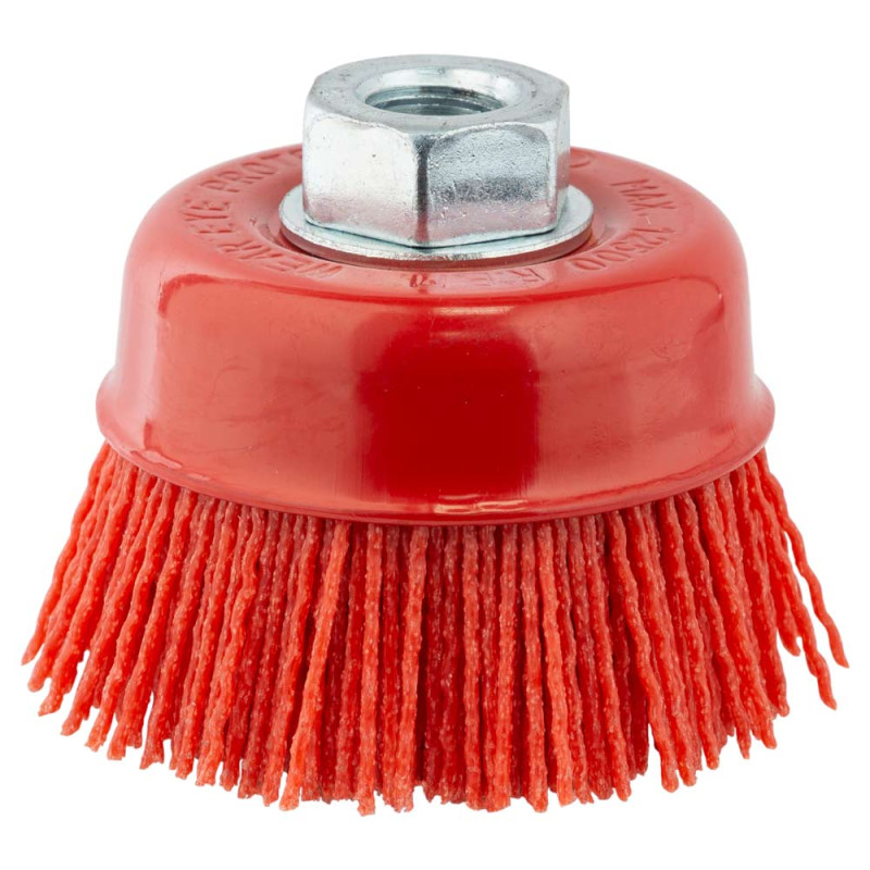 SIGMA Щетка проволочная чашевидная Ø75мм М14×2мм (нейлоновая) (9014471)