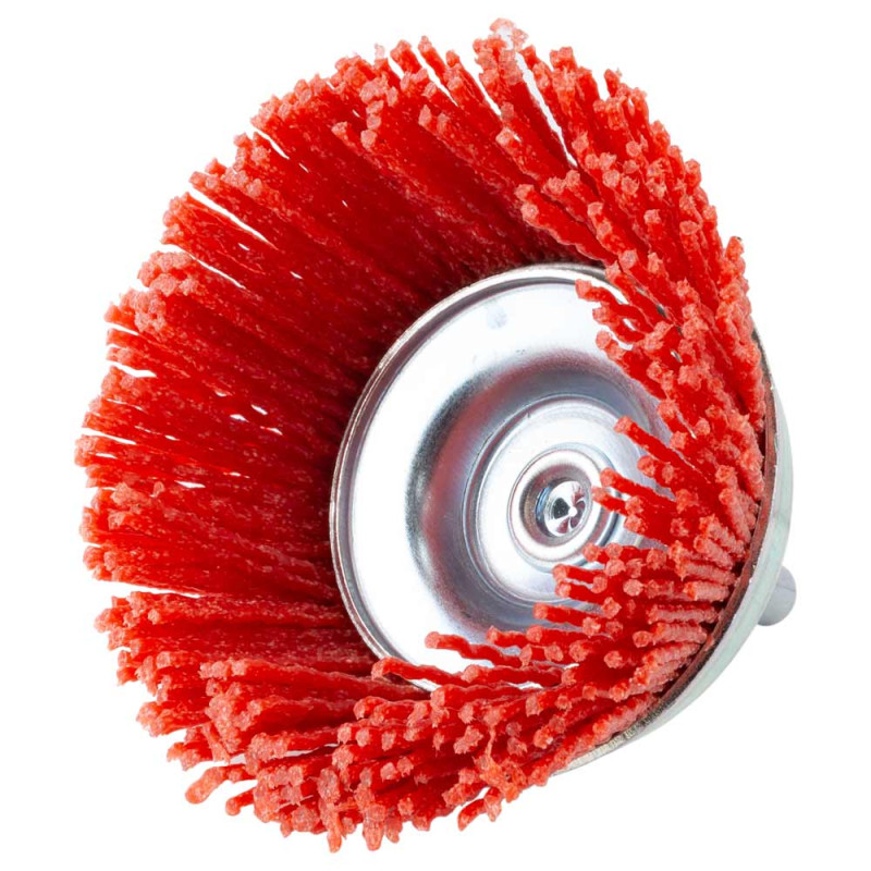 SIGMA Щетка проволочная чашевидная Ø75мм хвостовик Ø6мм (нейлоновая) (9015471)