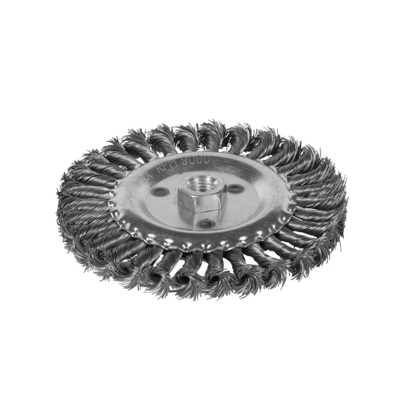 SIGMA Щетка проволочная дисковидная Ø125мм М14×2мм (стальная витая) (9021121)