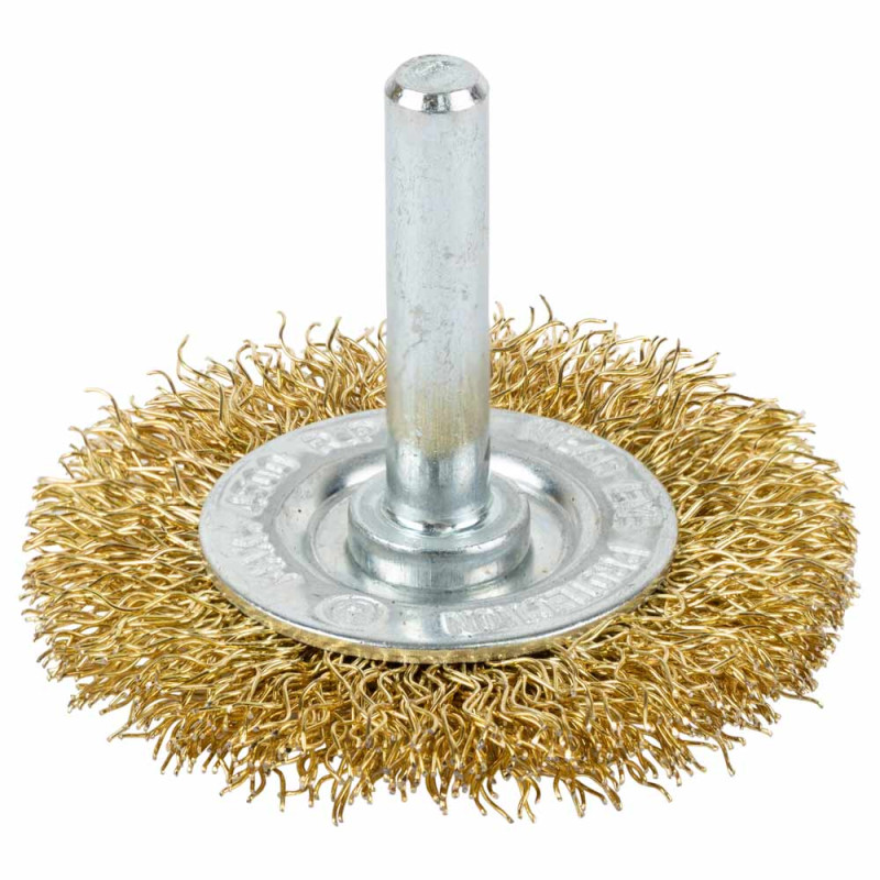 Grad Щетка проволочная дискообразная Ø50мм хвостовик Ø6мм (латунированная) (9032055)