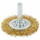 Grad Щетка проволочная дискообразная Ø50мм хвостовик Ø6мм (латунированная) (9032055)