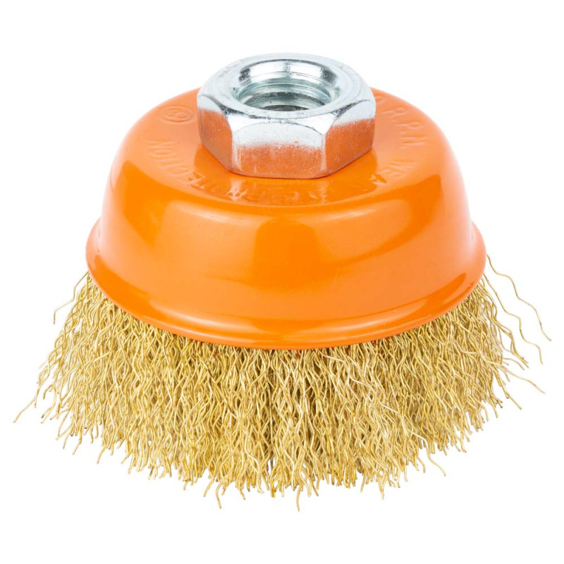 Grad Щетка проволочная чашевидная Ø65мм М14×2 мм (латунированная) (9033065)