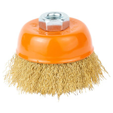 Grad Щетка проволочная чашевидная Ø75мм М14×2 мм (латунированная) (9033075)