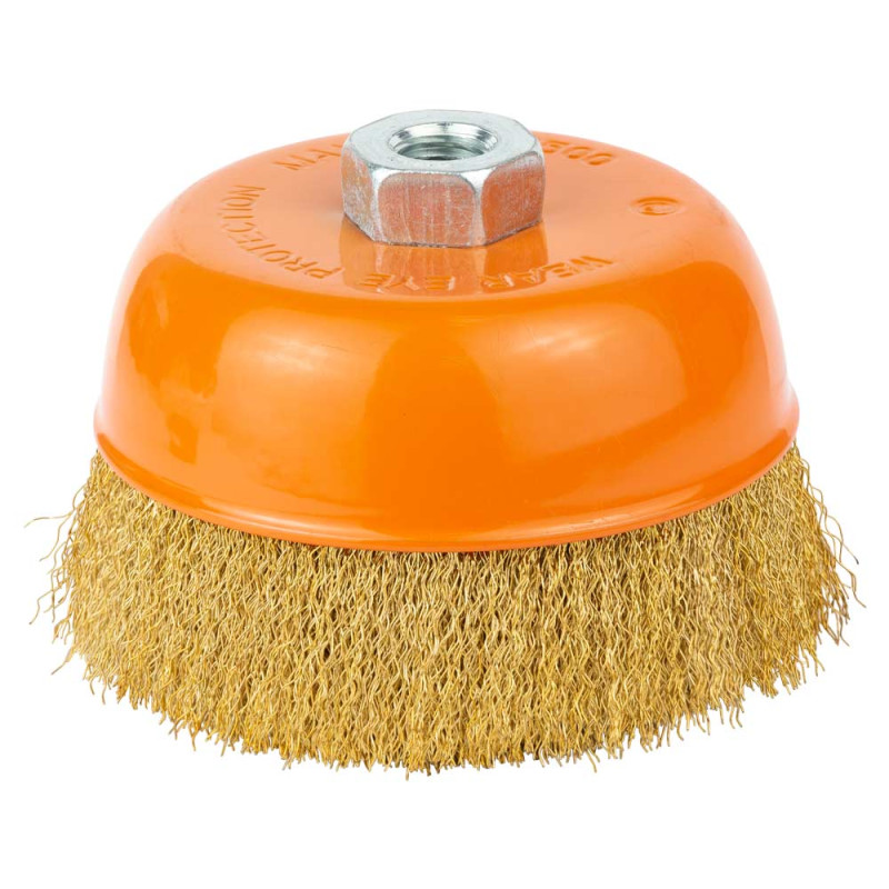 Grad Щетка проволочная чашевидная Ø125мм М14×2 мм (латунированная) (9033125)