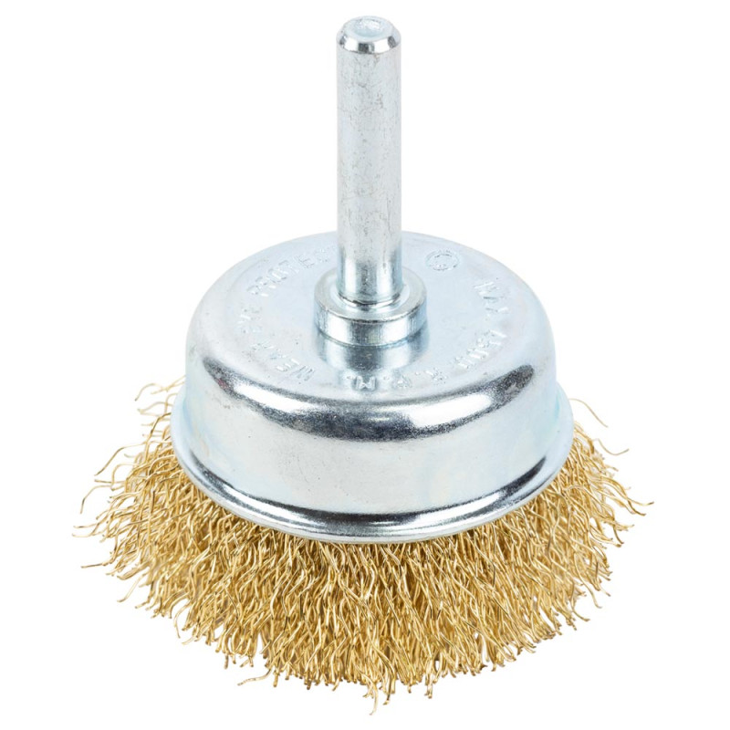 Grad Щетка проволочная чашевидная Ø50мм хвостовик Ø6мм (латунированная) (9034055)