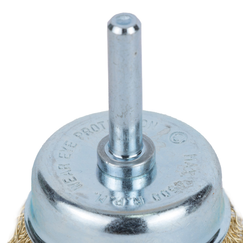 Grad Щетка проволочная чашевидная Ø50мм хвостовик Ø6мм (латунированная) (9034055)