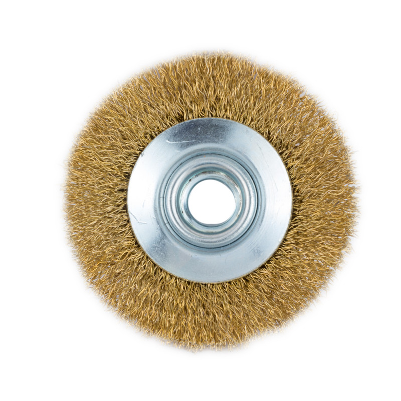 Grad Щетка проволочная конусообразная Ø75мм М14×2 мм (латунированная) (9035075)
