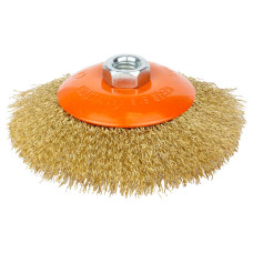 Grad Щетка проволочная конусообразная Ø125мм М14×2 мм (латунированная) (9035125)