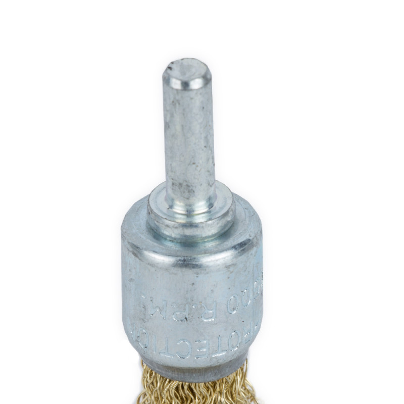 Grad Щетка проволочная конусообразная Ø17мм хвостовик Ø6мм (латунированная) (9036015)