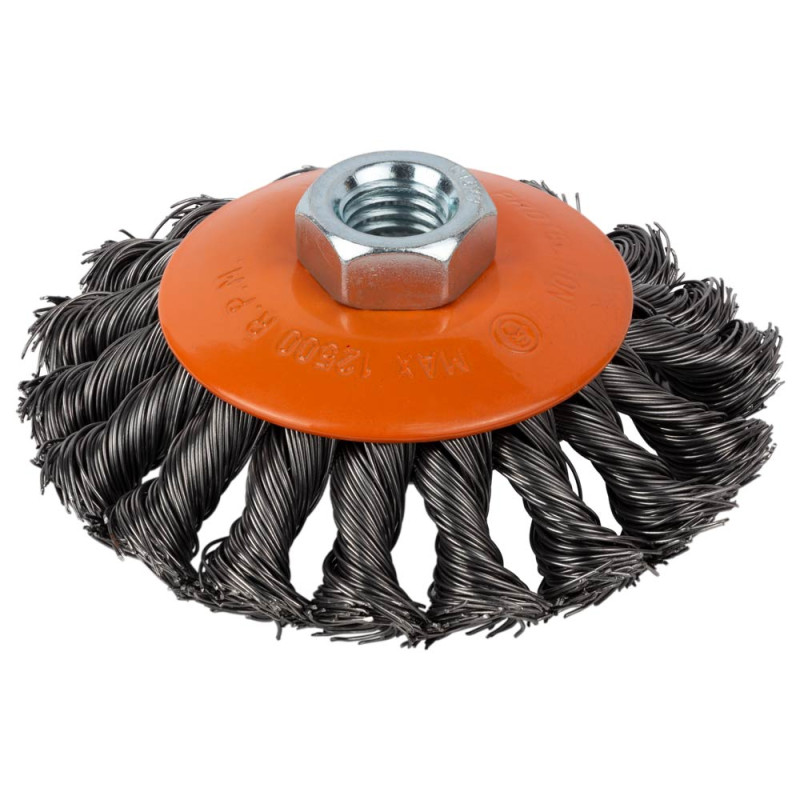 Grad Щетка проволочная конусообразная Ø100мм М14×2 мм (стальная крученая) (9040105)