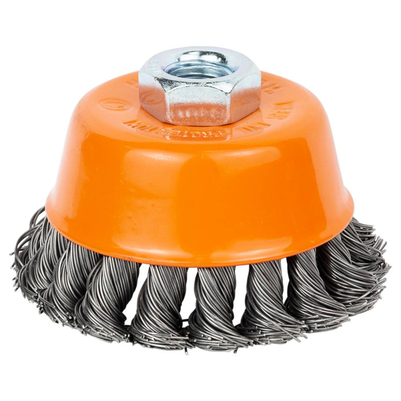 Grad Щетка проволочная чашевидная Ø75мм М14×2 мм (стальная крученая) (9042075)