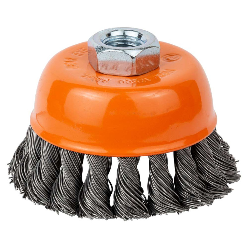 Grad Щетка проволочная чашевидная Ø85мм М14×2 мм (стальная крученая) (9042085)