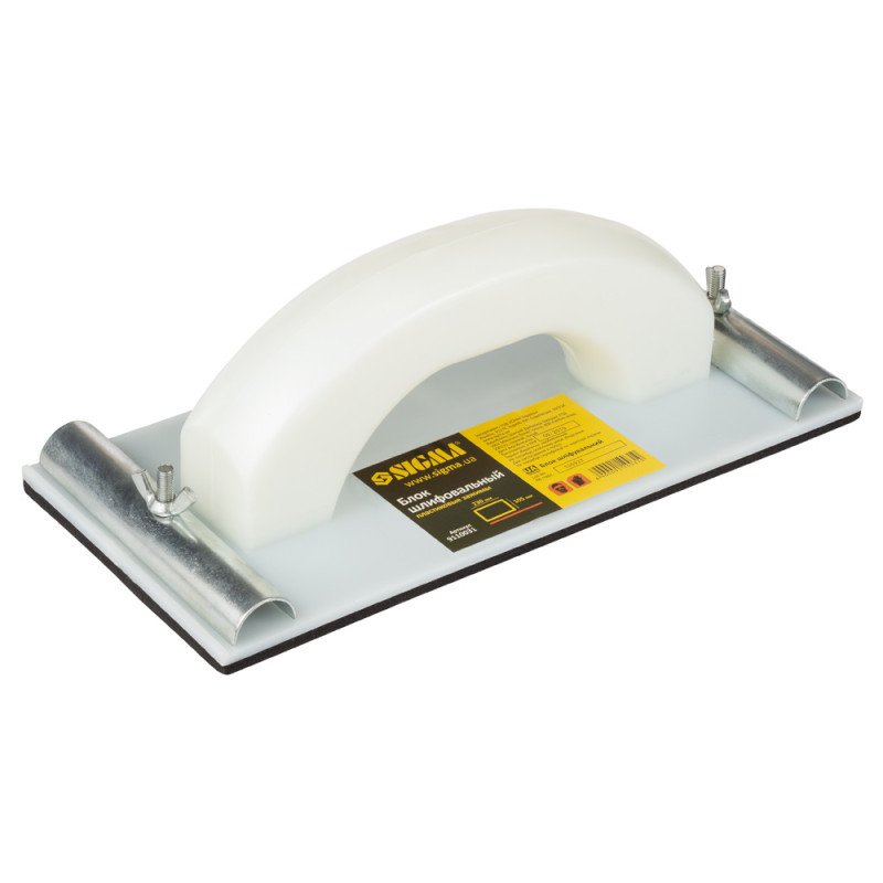 SIGMA Блок шлифовальный (пластиковая ручка) 105×230мм (9110031)