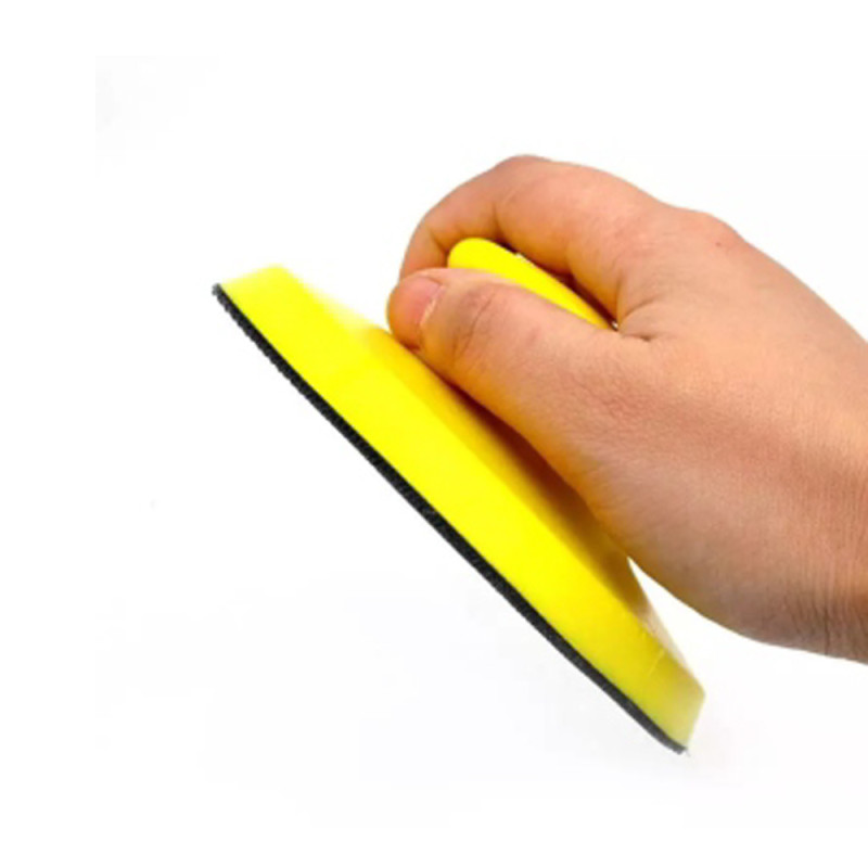 SIGMA Блок шлифовальный ручной полиуретановый Ø125мм с липучкой (круглый) (9110111)