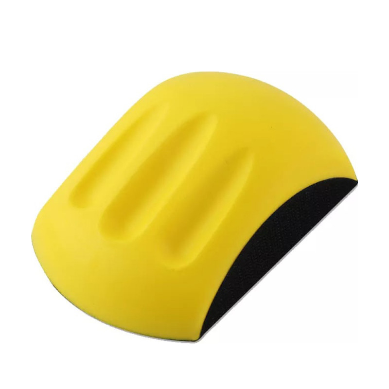 SIGMA Блок шлифовальный ручной полиуретановый Ø150мм с липучкой (прямоугольный) (9110181)