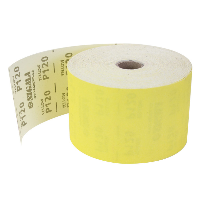 SIGMA Шлифовальная бумага рулон 115мм×50м P120 (9114271)