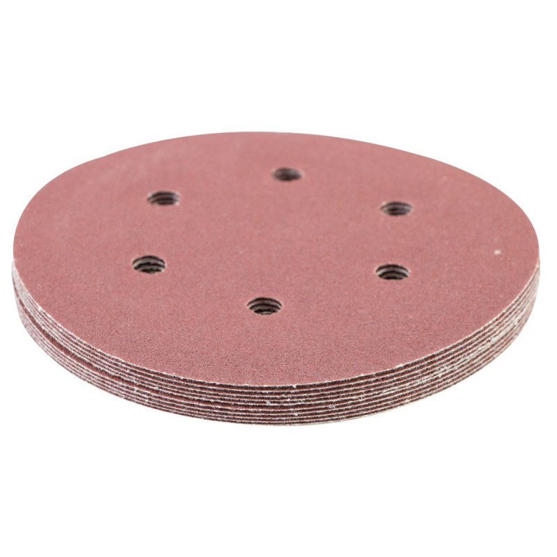 SIGMA Шлифовальный круг 6 отверстий Ø150мм P100 (10шт) (9122261)