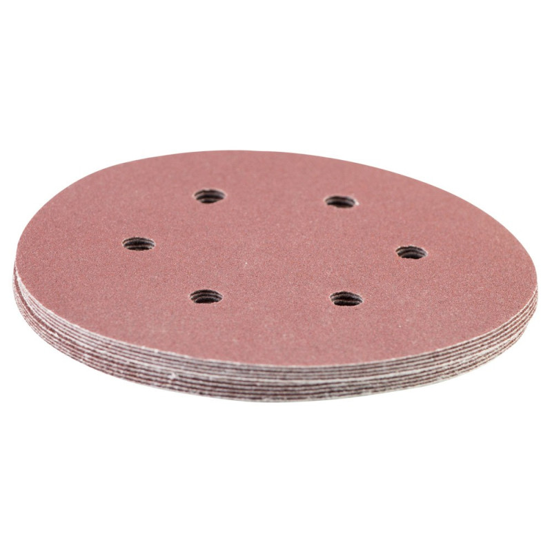 SIGMA Шлифовальный круг 6 отверстий Ø150мм P120 (10шт) (9122271)