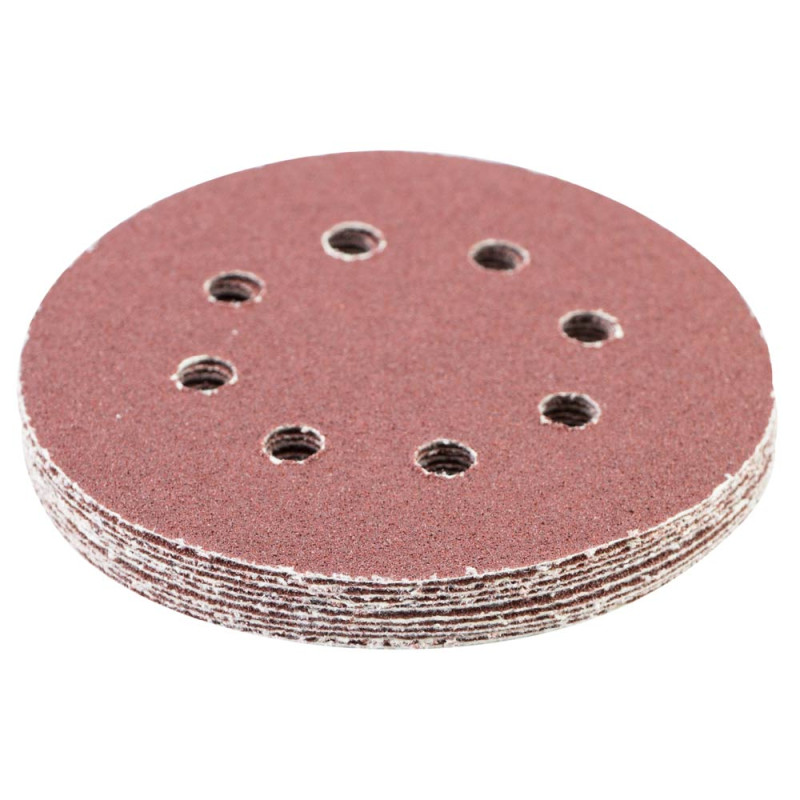 SIGMA Шлифовальный круг 8 отверстий Ø125мм P60 (10шт) (9122641)