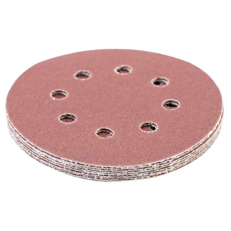 SIGMA Шлифовальный круг 8 отверстий Ø125мм P80 (10шт) (9122651)