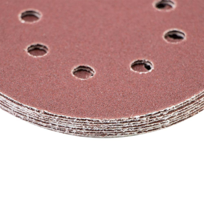 SIGMA Шлифовальный круг 8 отверстий Ø125мм P80 (10шт) (9122651)