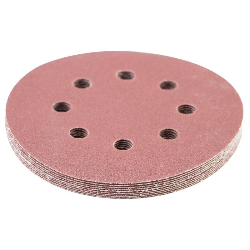 SIGMA Шлифовальный круг 8 отверстий Ø125мм P100 (10шт) (9122661)