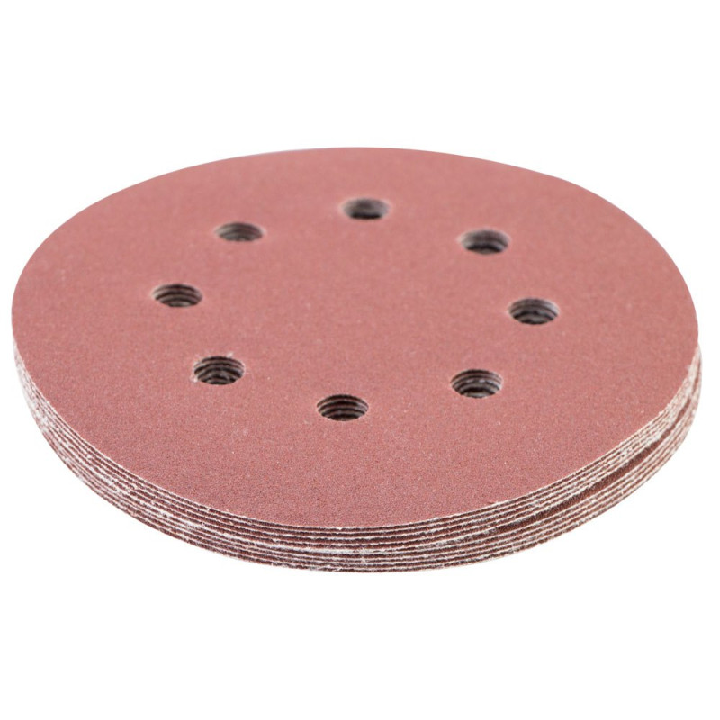 SIGMA Шлифовальный круг 8 отверстий Ø125мм P180 (10шт) (9122691)