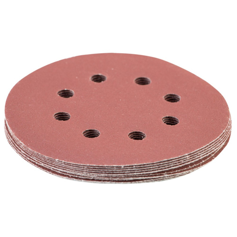 SIGMA Шлифовальный круг 8 отверстий Ø125мм P320 (10шт) (9122731)