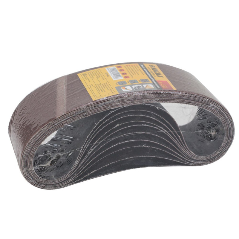 SIGMA Лента шлифовальная бесконечная 75×533мм P100 (10шт) (9152101)