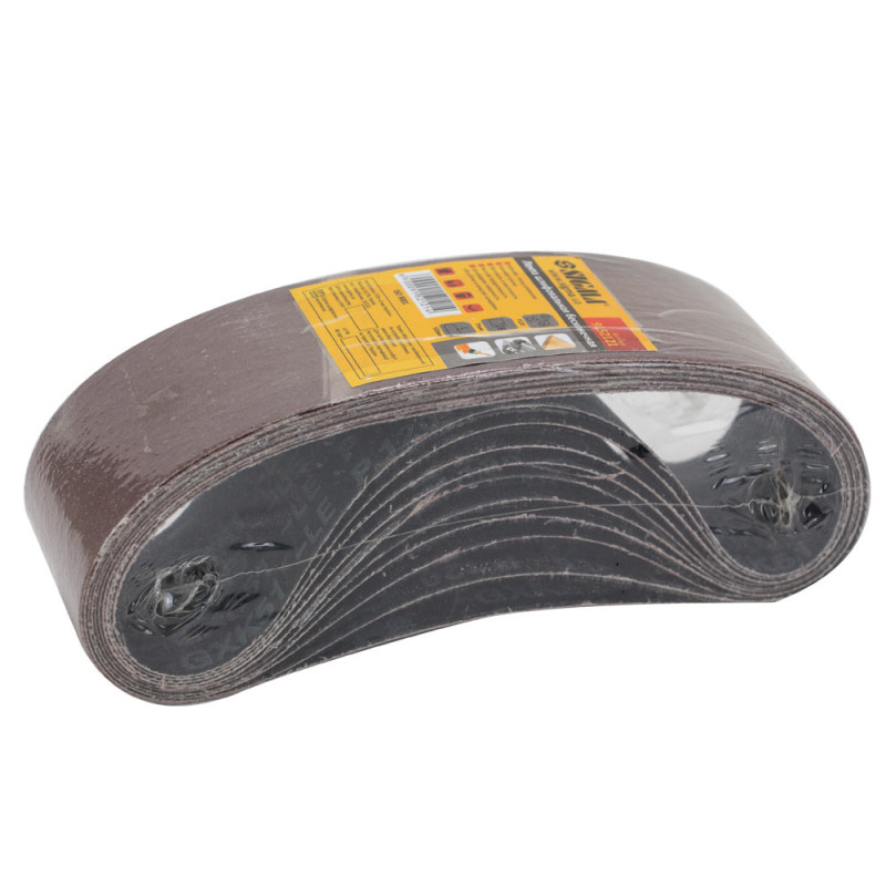 SIGMA Лента шлифовальная бесконечная 75×533мм P120 (10шт) (9152121)