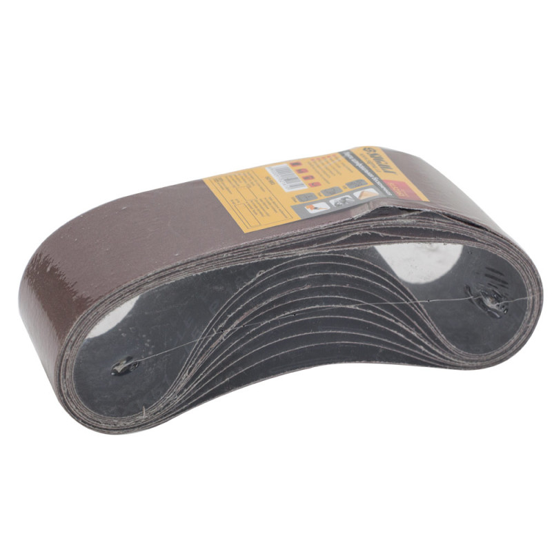 SIGMA Лента шлифовальная бесконечная 75×533мм P180 (10шт) (9152161)