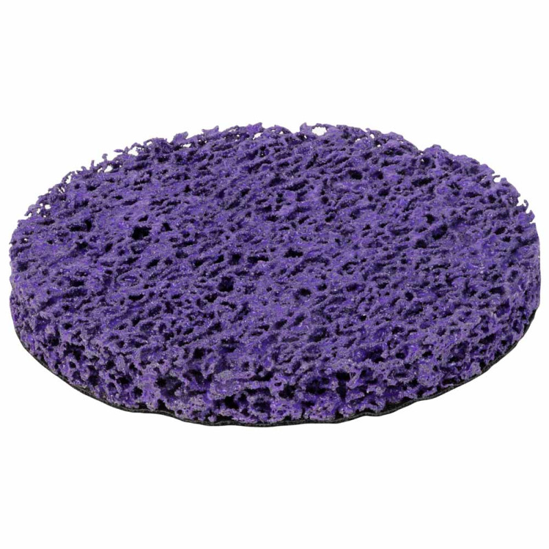 SIGMA Круг зачистный из нетканого абразива (коралл) Ø125мм на липучке фиолетовый жесткий (9176161)