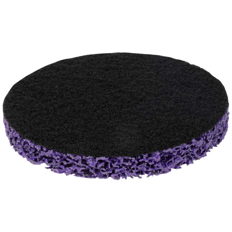 SIGMA Круг зачистный из нетканого абразива (коралл) Ø125мм на липучке фиолетовый жесткий (9176161)