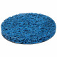 SIGMA Круг зачистный из нетканого абразива (коралл) Ø125мм на липучке синий средняя жесткость (9176211)