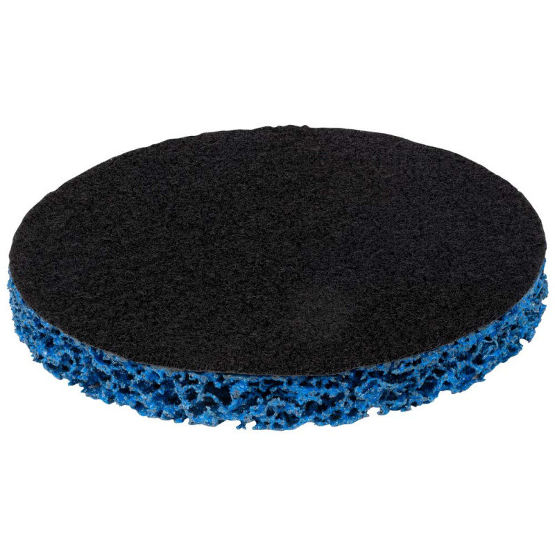 SIGMA Круг зачистный из нетканого абразива (коралл) Ø125мм на липучке синий средняя жесткость (9176211)