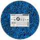 SIGMA Круг зачистный из нетканого абразива (коралл) Ø125мм на липучке синий средняя жесткость (9176211)