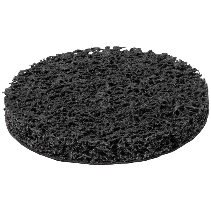 SIGMA Круг зачистный из нетканого абразива (коралл) Ø125мм на липучке черный мягкий (9176261)