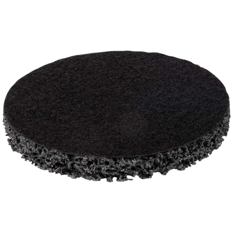 SIGMA Круг зачистный из нетканого абразива (коралл) Ø125мм на липучке черный мягкий (9176261)