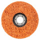 SIGMA Круг зачистный из нетканого абразива (коралл) Т27 Ø125×22.23мм оранжевый жесткий (9176611)
