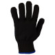 SIGMA Перчатки трикотажные с ПВХ точкой р10 Актив (черные) (9442471) (12 пара)