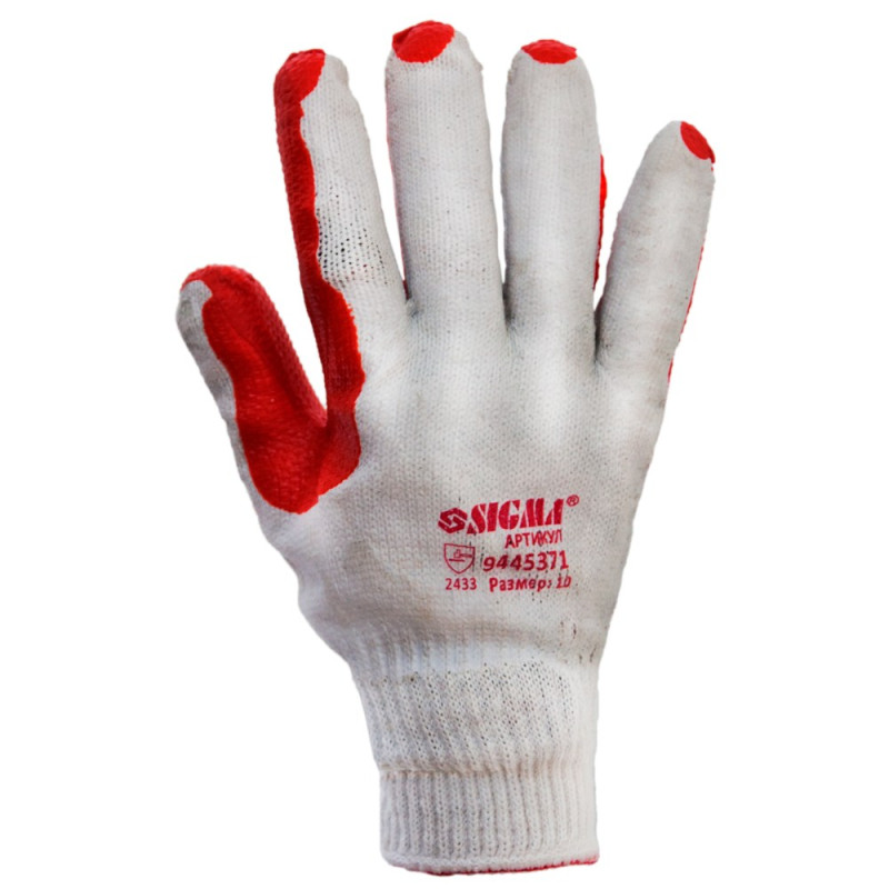 SIGMA Перчатки стекольщика (манжет) (9445371)