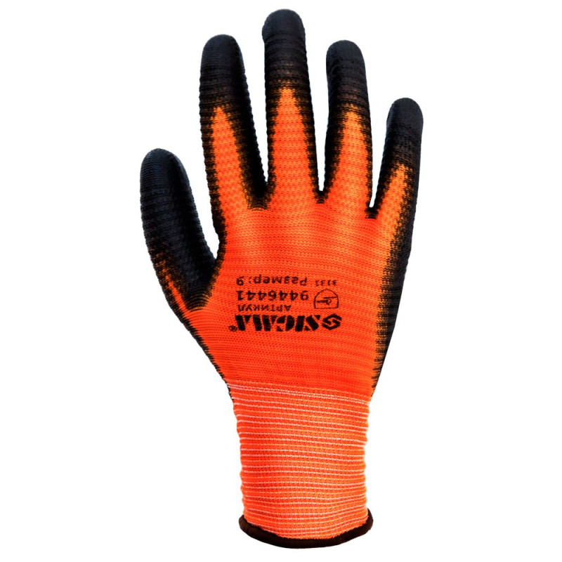 SIGMA Перчатки трикотажные с ПУ покрытием (манжет) (9446441)